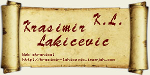 Krasimir Lakićević vizit kartica